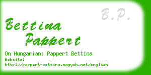 bettina pappert business card